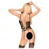 Penthouse - babydoll nattlinne - spets - svart - XL