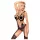 Penthouse - neglige bodysuit med remmar - nät svart - XL