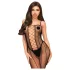 Penthouse Drop-Dead - catsuit med nät och öppning - svart - XL