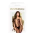 Penthouse Drop-Dead - catsuit med nät och öppning - svart - XL