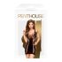Penthouse Juicy Poison - axelbandslös miniklänning (svart) - XL