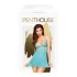 Penthouse - nattlinne och stringtrosa - turkos - L/XL