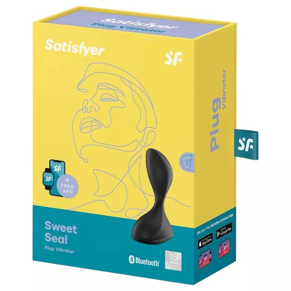 Satisfyer Sweet Seal - App-styrd analvibrator (svart)