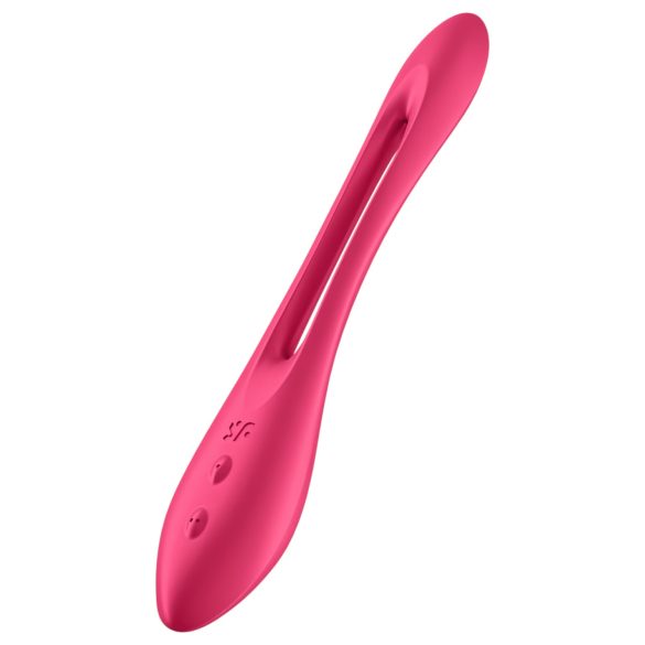 Satisfyer - parvibrator - uppladdningsbar flexibel - röd