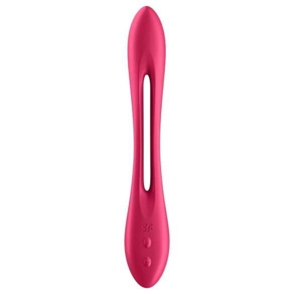 Satisfyer - parvibrator - uppladdningsbar flexibel - röd