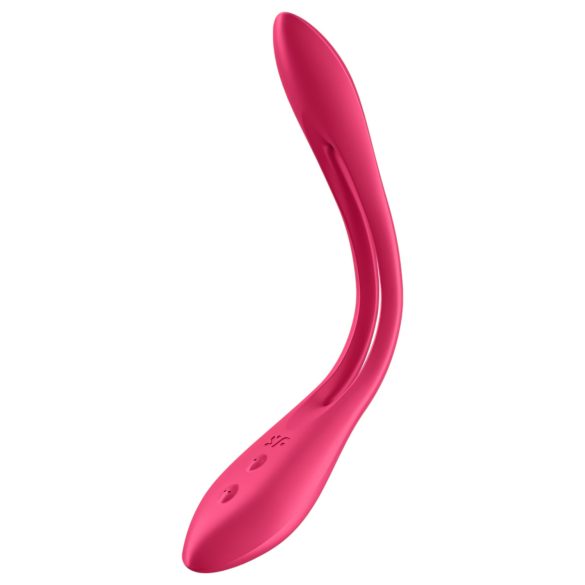 Satisfyer - parvibrator - uppladdningsbar flexibel - röd
