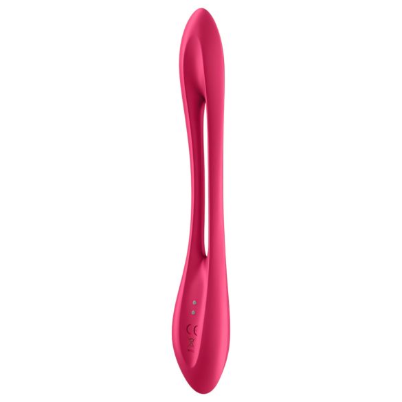 Satisfyer - parvibrator - uppladdningsbar flexibel - röd