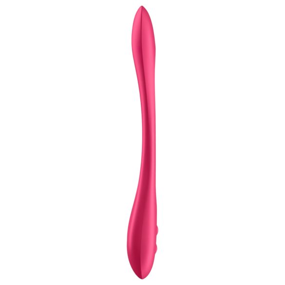 Satisfyer - parvibrator - uppladdningsbar flexibel - röd