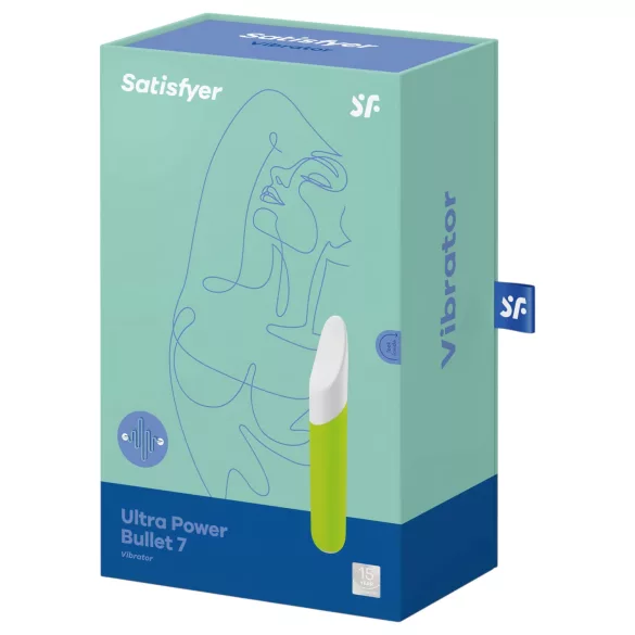 Satisfyer - klitorisvibrator bullet - vattentät - grön