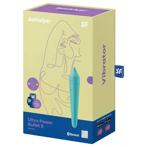 Satisfyer Ultra Power Bullet 8 - App-styrd vibrator (grön)