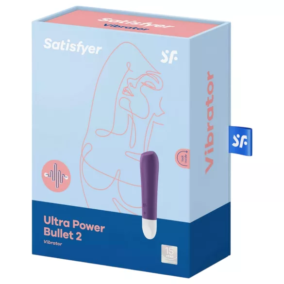 Satisfyer - vibratorbullet - uppladdningsbar vattentät - lila