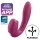 Satisfyer Sunray - uppladdningsbar 2‑i‑1 lufttrycksvibrator (röd)