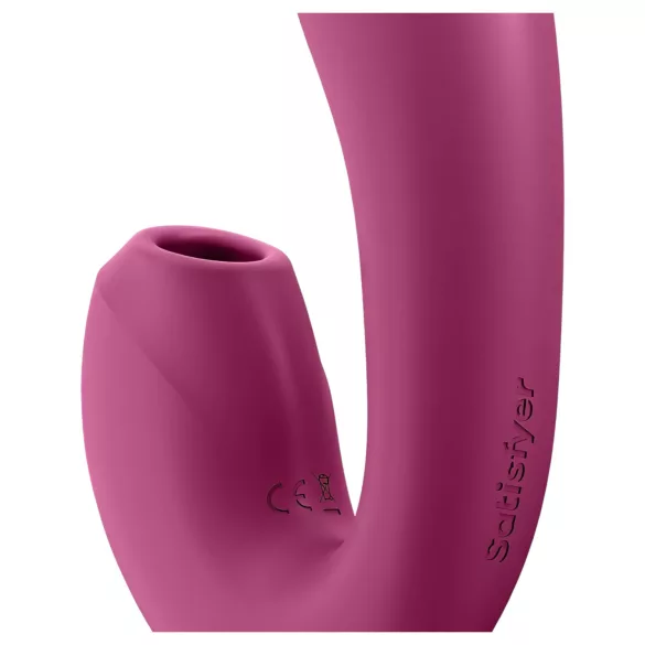 Satisfyer Sunray - uppladdningsbar 2‑i‑1 lufttrycksvibrator (röd)