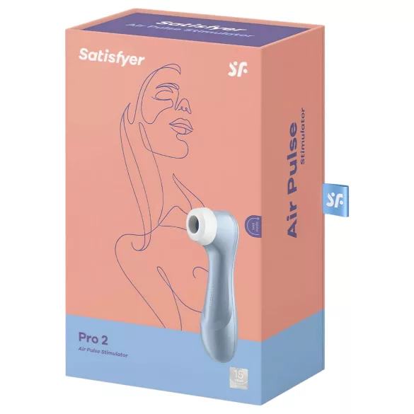 Satisfyer Pro 2 Gen2 - uppladdningsbar luftvibrerande klitorisstimulator (Blå)