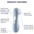 Satisfyer Pro 2 Gen2 - uppladdningsbar lufttrycksvibrator för klitoris (Blå)