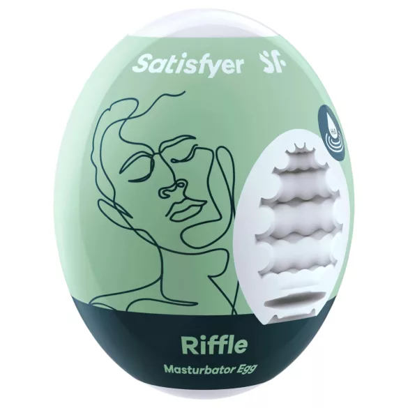 Satisfyer Egg Riffle - onanitägg masturbator äggformad silikon 1 st