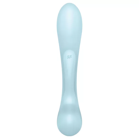 Satisfyer Triple Oh - rabbitvibrator med klitorisstimulans - uppladdningsbar blå
