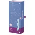 Satisfyer Triple Oh - rabbitvibrator med klitorisstimulans - uppladdningsbar blå