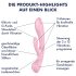 Satisfyer Triple Oh - uppladdningsbar, klitorisstimulator (rosa)