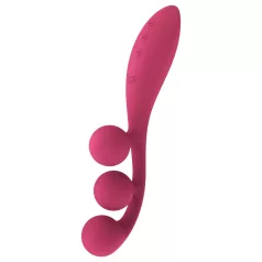   Satisfyer Tri Ball 1 - uppladdningsbar multifunktionsvibrator - röd