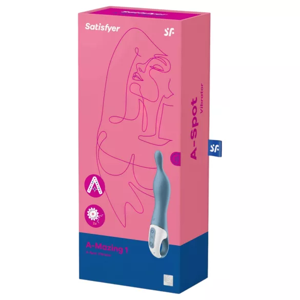 Satisfyer A-Mazing 1 - A-punktsvibrator - uppladdningsbar - blå