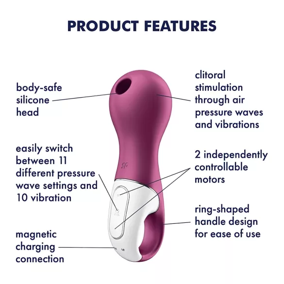 Satisfyer Lucky Libra - lufttryck vibrator för klitoris - lila