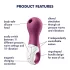 Satisfyer Lucky Libra - klitorisstimulator med lufttrycksvågor (lila)