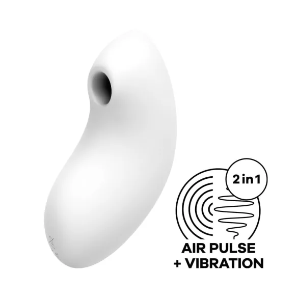 Satisfyer - klitorisstimulator med lufttryck - vit