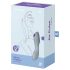 Satisfyer Curvy Trinity 3 - Luftvågs 2-i-1 vibrator (grå)