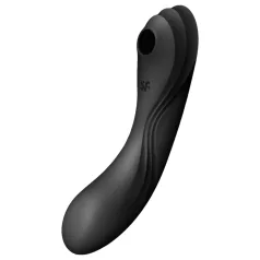   Satisfyer Curvy Trinity 4 - lufttrycksvibrator och vibrator - svart
