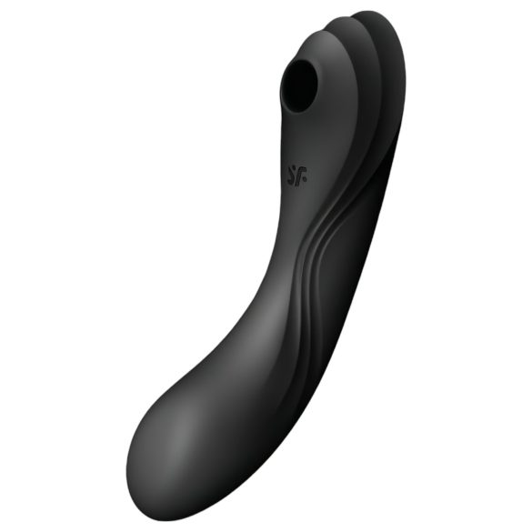 Satisfyer Curvy Trinity 4 - luftvågs 2-i-1 vibrator (svart)