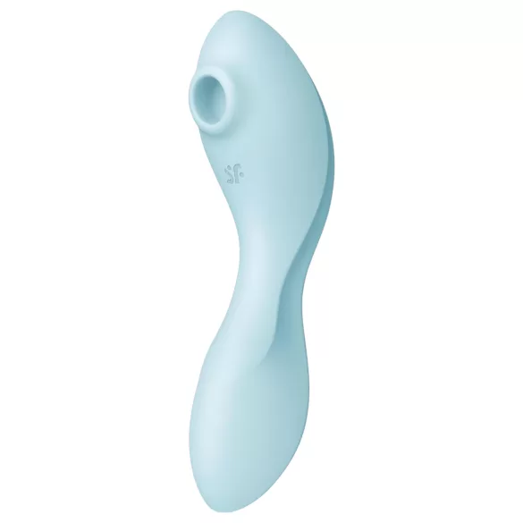 Satisfyer Curvy Trinity 5+ - App-styrd 2-i-1 vibrator (blå)