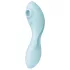 Satisfyer Curvy Trinity 5+ - App-styrd 2-i-1 vibrator (blå)