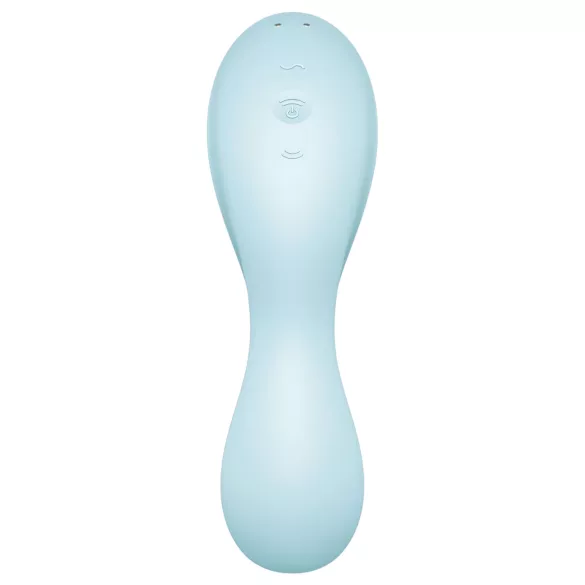Satisfyer Curvy Trinity 5+ - App-styrd 2-i-1 vibrator (blå)