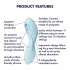 Satisfyer Curvy Trinity 5+ - App-styrd 2-i-1 vibrator (blå)