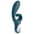 Satisfyer Hug Me - App-styrd vibrator med klitorisklämmor (blå)