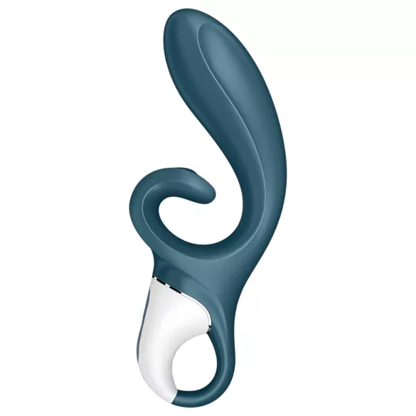 Satisfyer Hug Me - App-styrd vibrator med klitorisklämmor (blå)