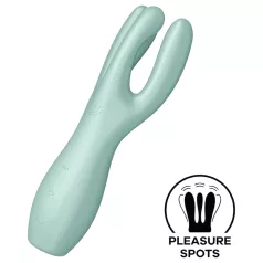   Satisfyer Threesome 3 - uppladdningsbar klitorisstimulator (mint)