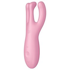 Satisfyer Threesome 4 - klitorisstimulator vibrator - rosa