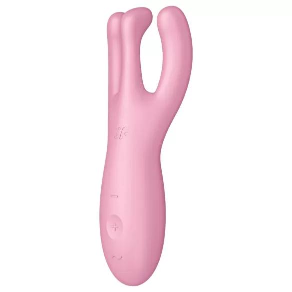 Satisfyer Threesome 4 - appstyrd klitorisstimulator (rosa)