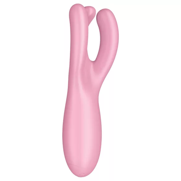 Satisfyer Threesome 4 - appstyrd klitorisstimulator (rosa)