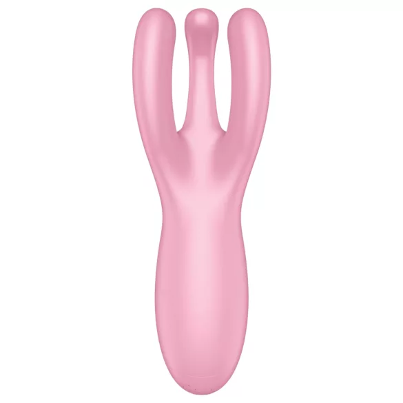 Satisfyer Threesome 4 - appstyrd klitorisstimulator (rosa)