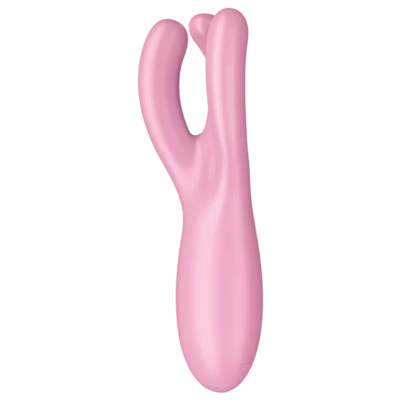Satisfyer Threesome 4 - appstyrd klitorisstimulator (rosa)
