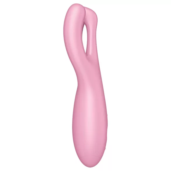 Satisfyer Threesome 4 - appstyrd klitorisstimulator (rosa)