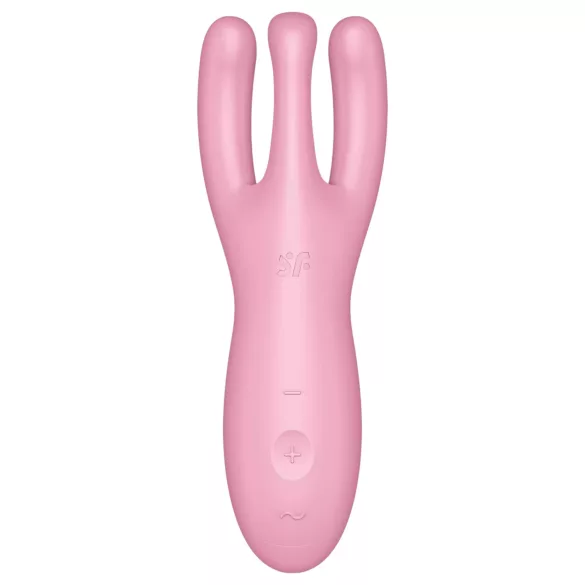 Satisfyer Threesome 4 - appstyrd klitorisstimulator (rosa)