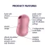 Satisfyer - lufttryck klitorisvibrator - korall