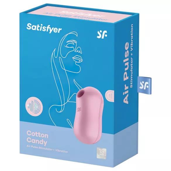 Satisfyer Cotton Candy - lufttrycksvibrator för klitoris - uppladdningsbar