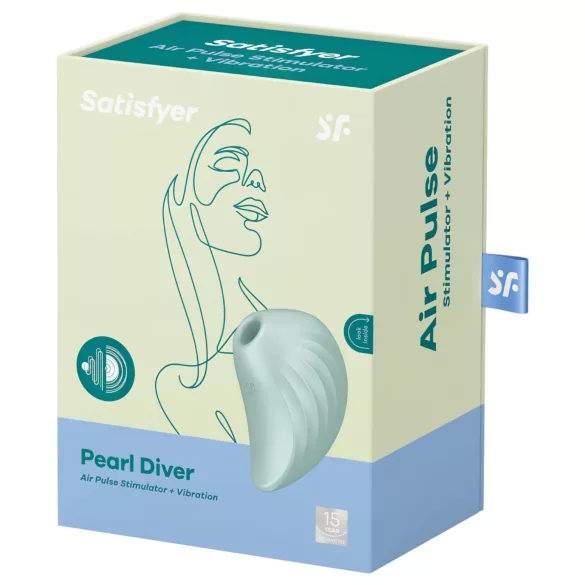 Satisfyer Pearl Diver - lufttryck klitorisvibrator - mint