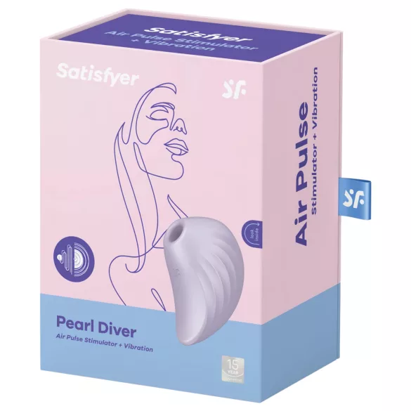 Satisfyer Pearl Diver - lufttryck klitorisstimulator vibrator - lila