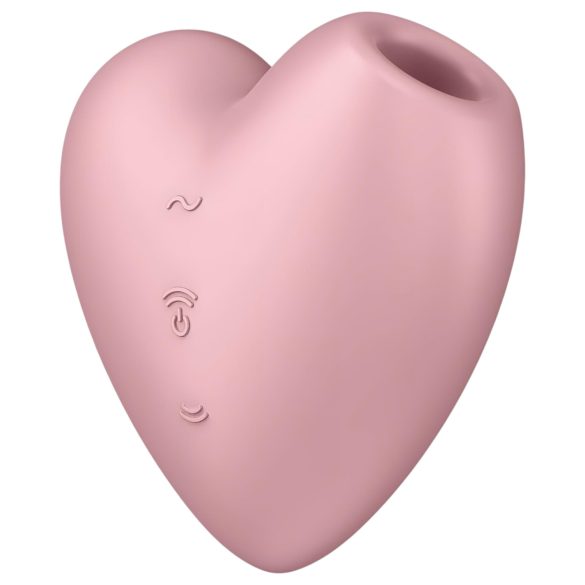 Satisfyer Cutie Heart - lufttryck klitorisstimulator uppladdningsbar rosa